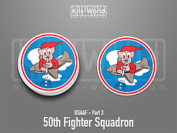 Kitsworld SAV Sticker - USAAF - 50th Fighter Squadron 